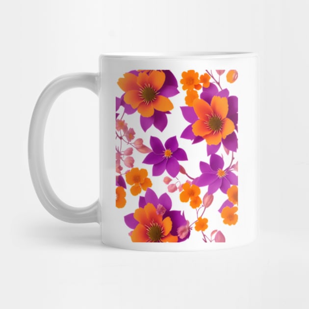 Vibrant Summer Flowers by BrisaArtPrints